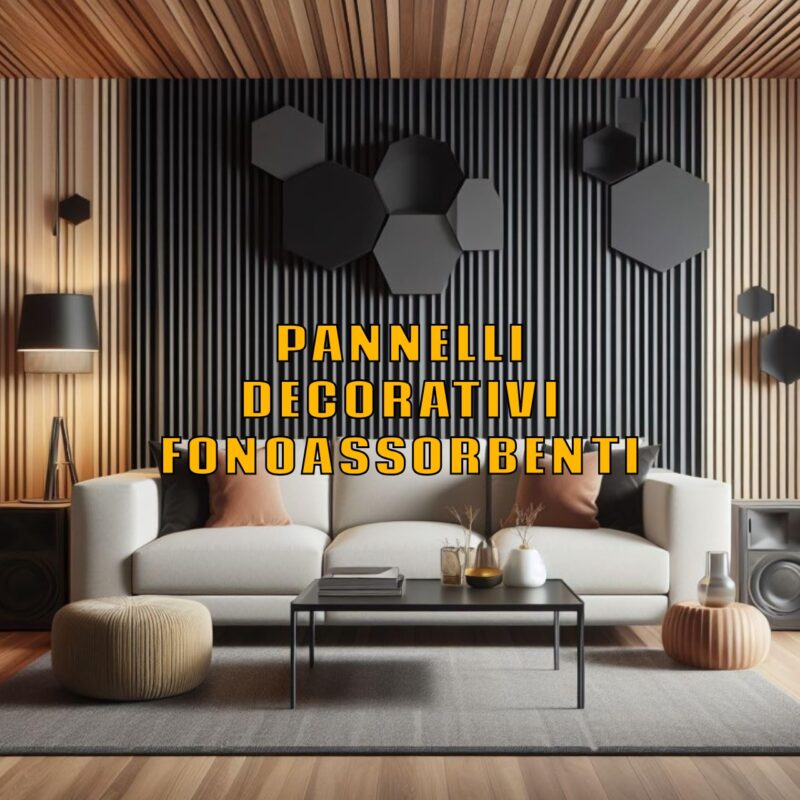 Pannelli decorativi fonoassorbenti